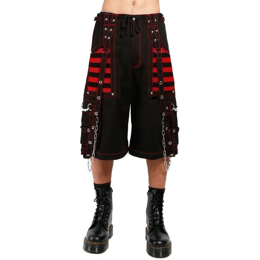 Hysteria Ink Pants with Red Pockets – Gothic Punk Tripp Style Trousers