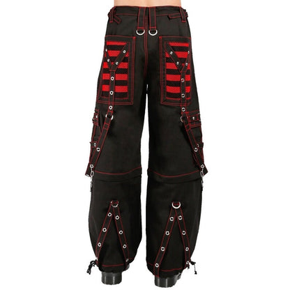 Hysteria Ink Pants with Red Pockets – Gothic Punk Tripp Style Trousers